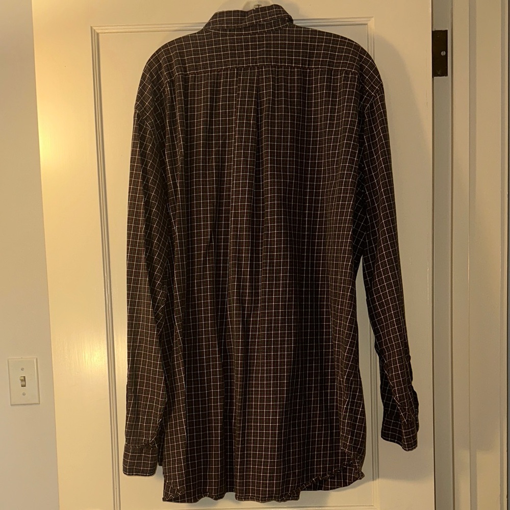 Ralph Lauren Dark Red / burgundy Men’s 3XLT Checkered Button-Down Shirt - Picture 7 of 12